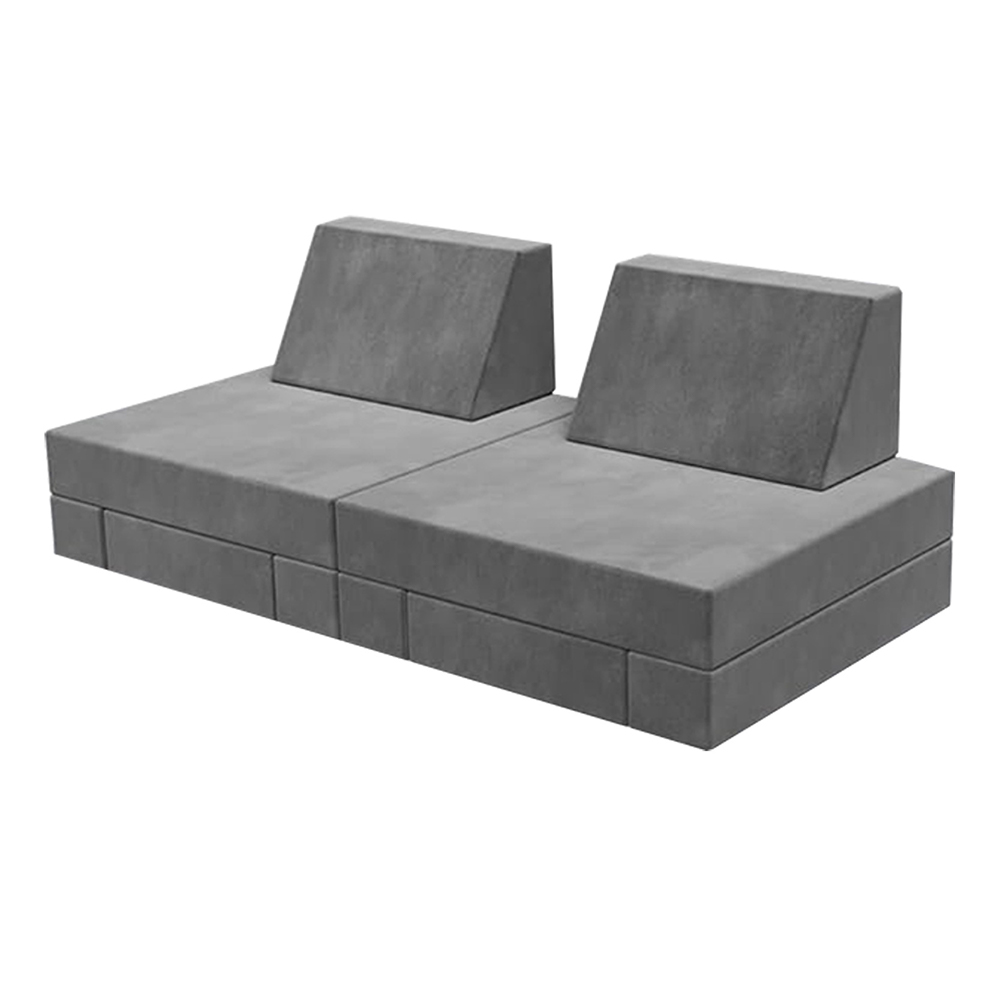 Ensemble de canapés pliables en blocs de construction pour enfants, huit pièces