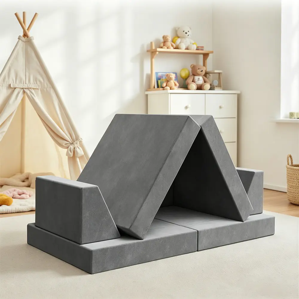 Ensemble de canapés pliables en blocs de construction pour enfants, huit pièces
