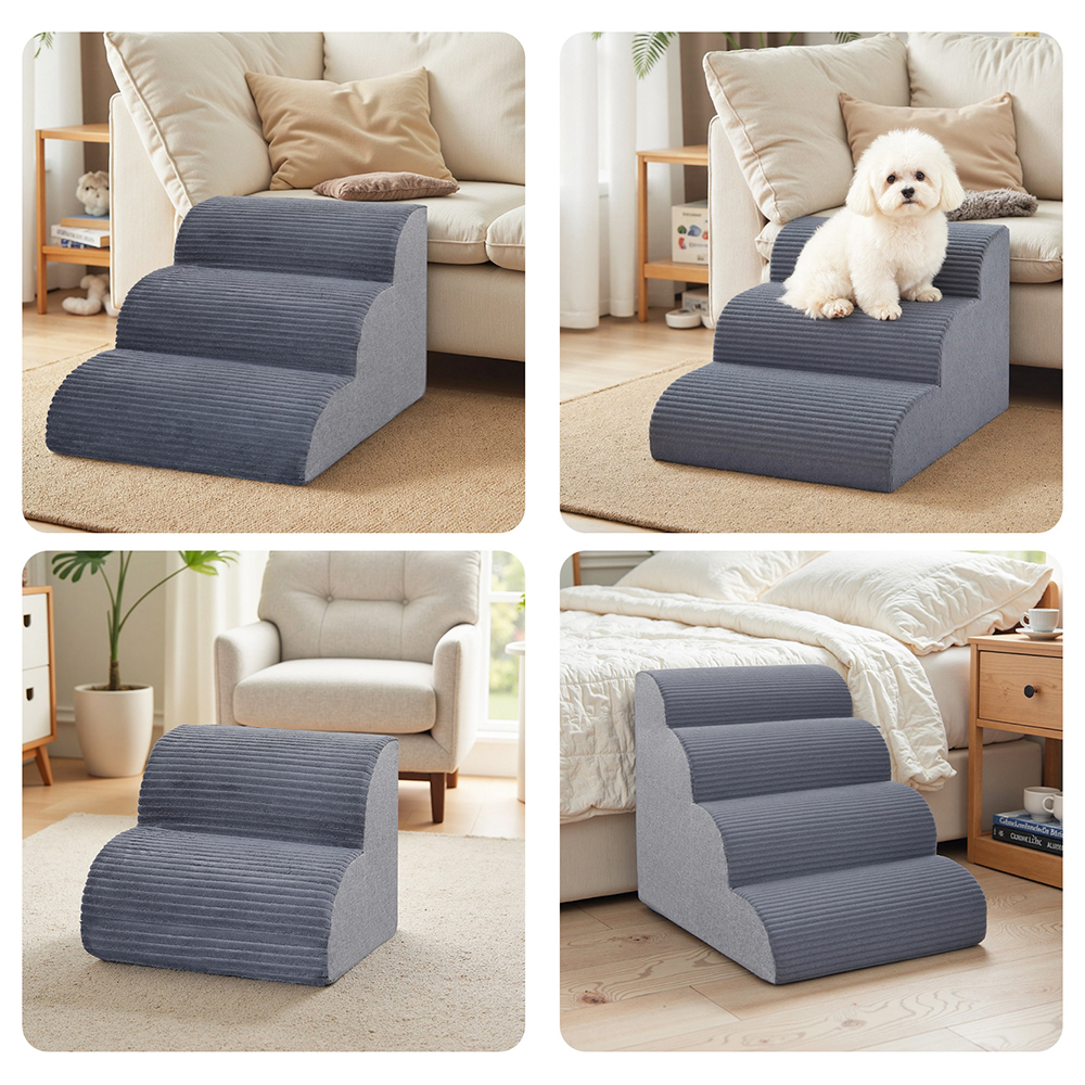 Escaliers gris pour animaux de compagnie