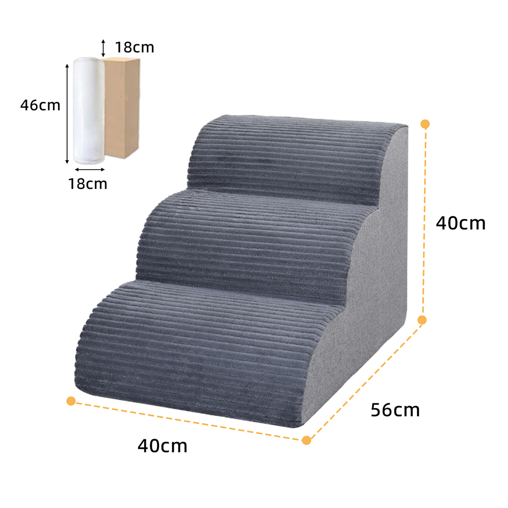 Escaliers gris pour animaux de compagnie