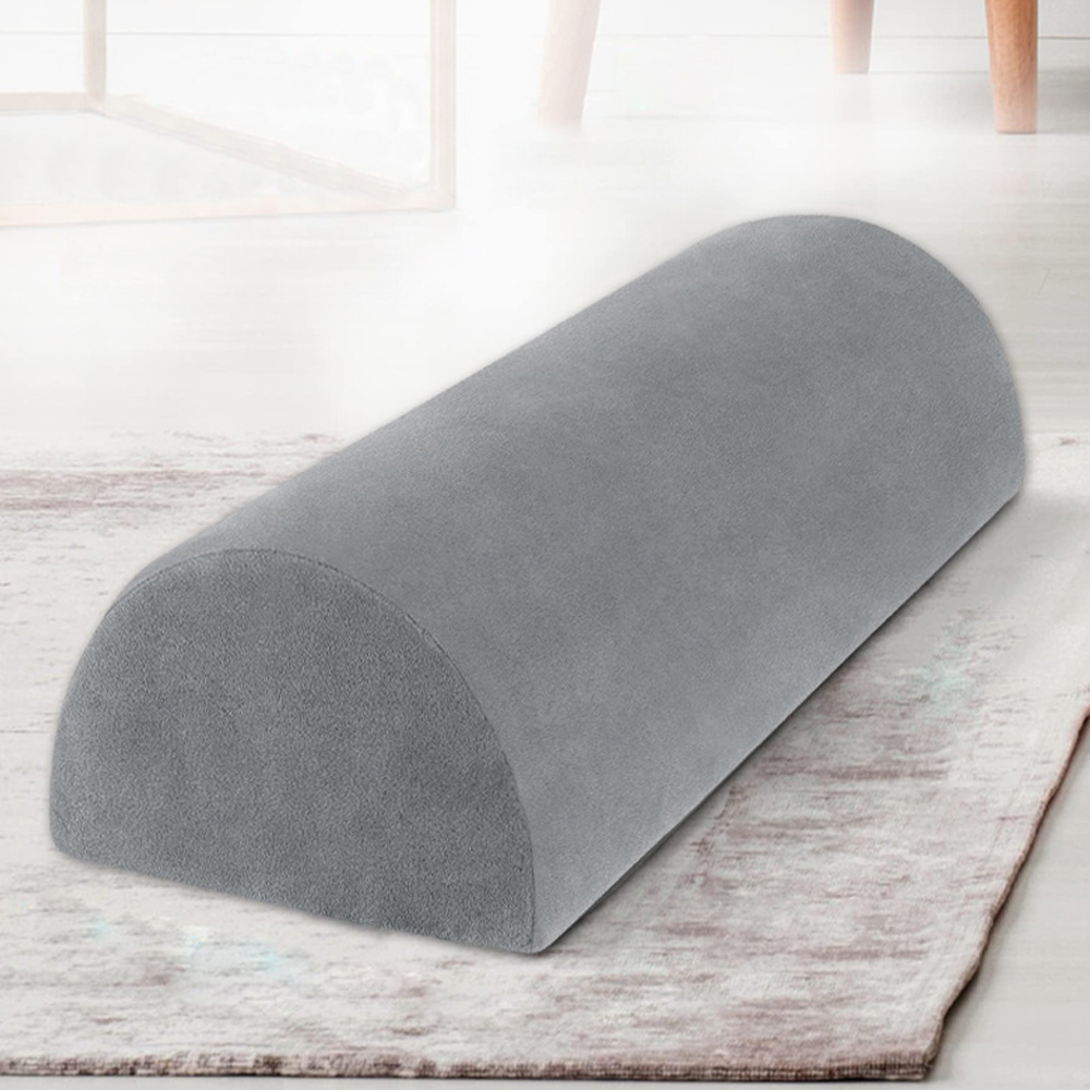 Oreiller de jambe en mousse à mémoire de forme gris