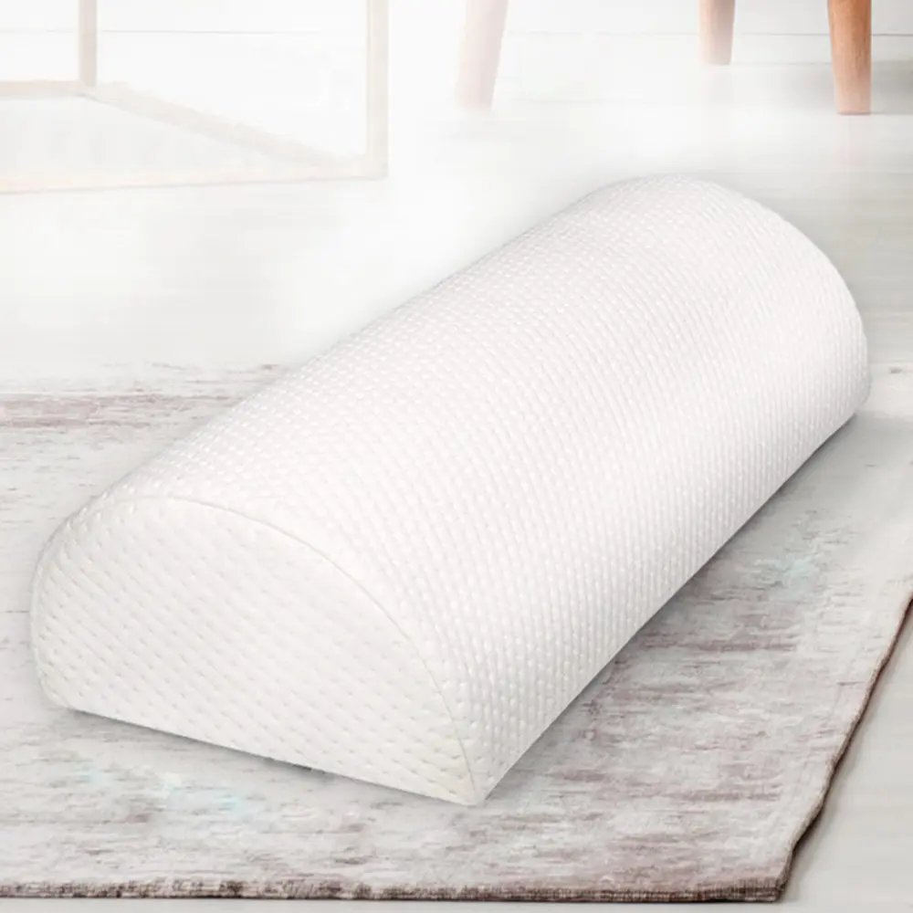 Oreiller de jambe en mousse à mémoire de forme blanc