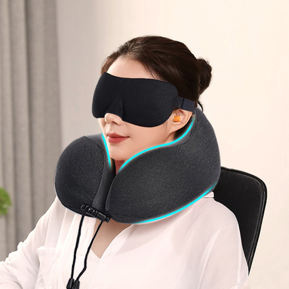 Oreiller cervical amovible en mousse à mémoire de forme en forme de U