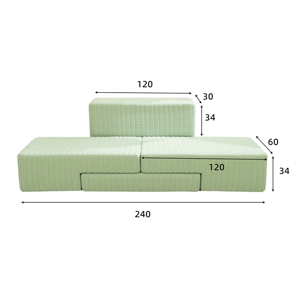 Canapé modulable multi-personnes