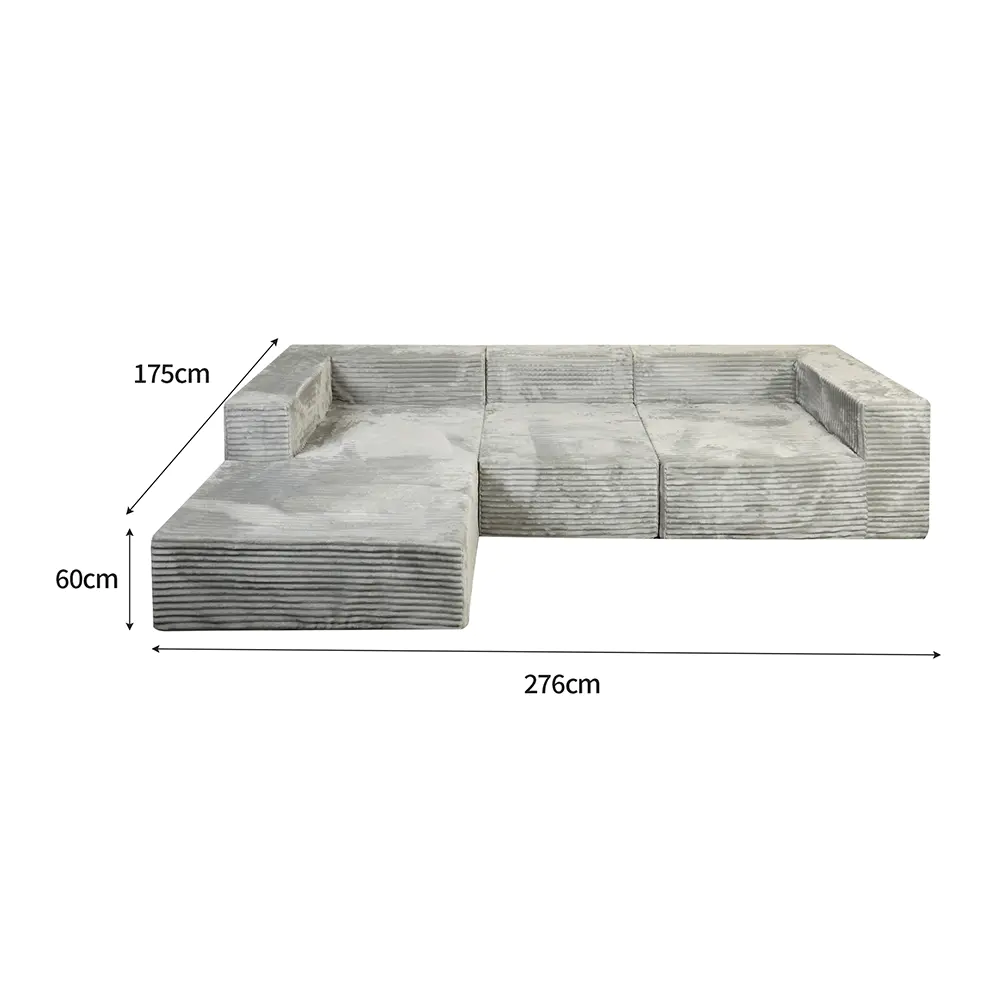Canapé multiplace gris